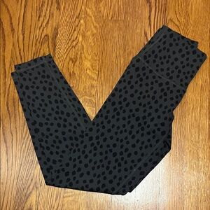 Aerie Black Leopard Print Leggings